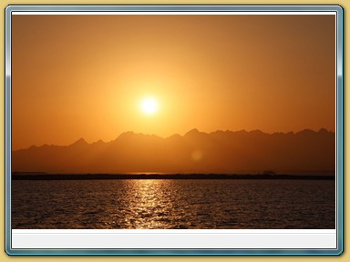 Sonnenuntergang in der Soma Bay